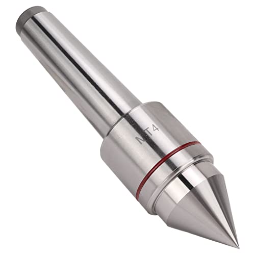 MT4 Live Center, 4MT 60 Degree Morse Taper Live Tailstock Center Triple Ball Bearing Turning Rolling Center for CNC lathe high speed precise machining