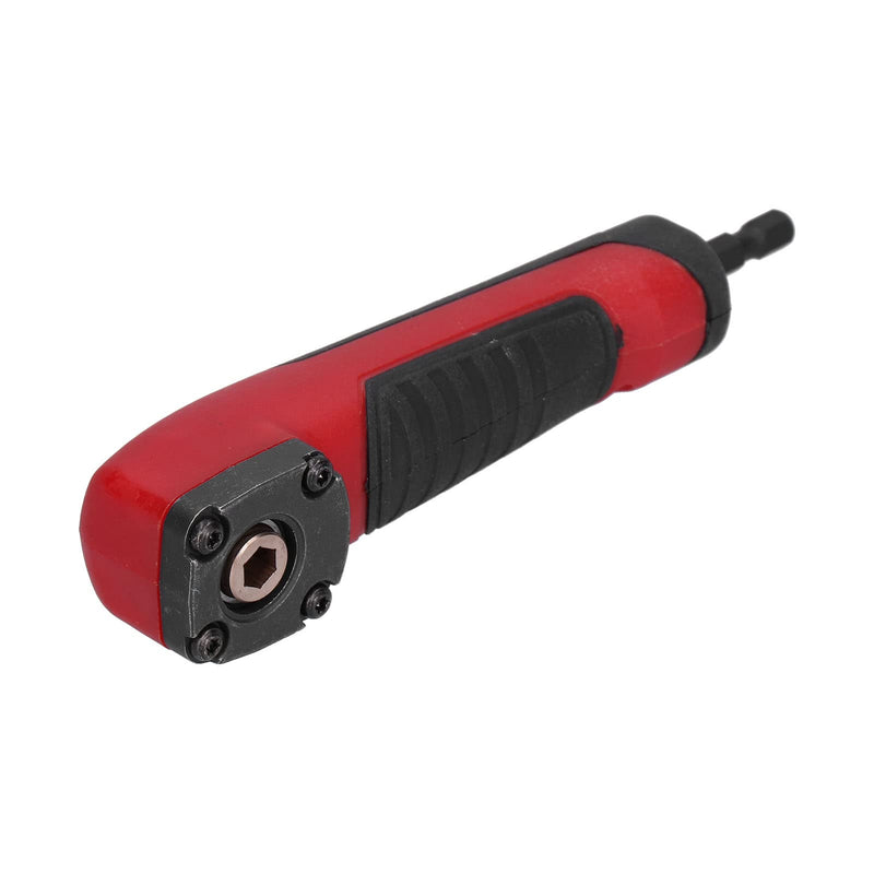 Shockwave Right Angle Adapter, Multifunctional Red 90 Degree Impact Driver Drill Adapter, Right Angle Drill Attachment Adapter