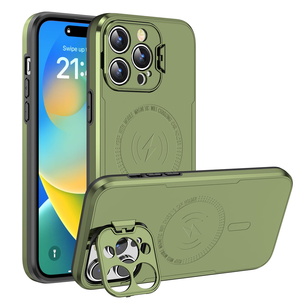 ICREEFUN for iPhone 14 Pro Max Case with Camera Cover [12FT Military Grade Shockproof] [Anti-Scratch& Anti-Fingerprint] iPhone Case for iPhone 14 Pro Max Case 5G 6.7 Inch Green