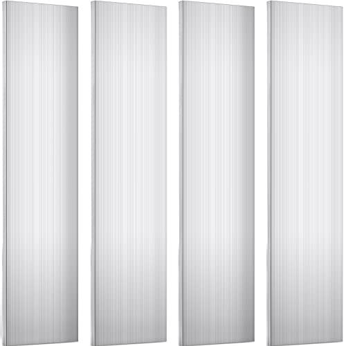Hicarer 4 Pcs 1/4 (6mm) x 3 (75mm) Aluminum Flat Bar 12" Long 6061 General Purpose Aluminum Plate Sheet Square Solid Extruded Plate Mill Stock
