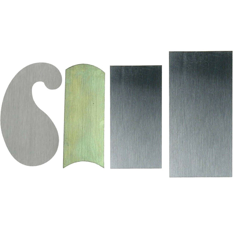 Curved Cabinet Scraper Cards Cabinet Scraper for Woodworking, Card Scraper Tool for Precision and Fine Finishes - Ideal Tool for Woodworking Projects - Made in UK (Set of 4)