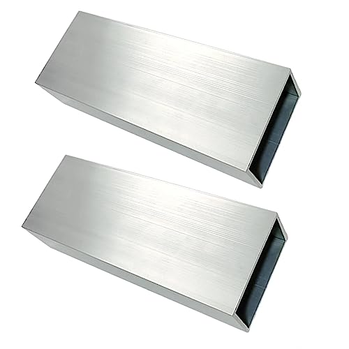 Aluminum Rectangular Tubing 2Pcs 25mm x 50mm x 1000mm Long Wall Thickness 2mm, 2 Pack Aluminum Structural Rectangular Tube 1 x 2 x 0.08 x 39.37" inch 39.37 Inches L: 39.37" / 1000 2 Pcs