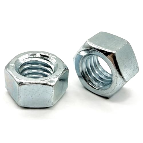 (150 Pieces) 5/16"-18 Grade 5 Finished Hex Nuts Zinc Clear 150