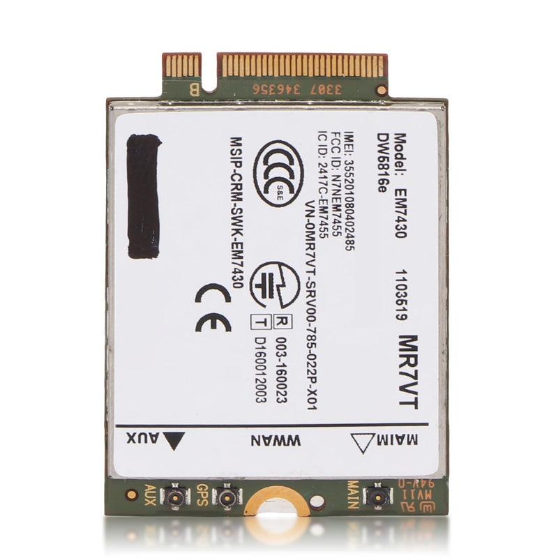 4G LTE Network Card, UMTS HSDPA HSPA+ LTE Computer Network Module M.2 Interface, 300Mbps Plug and Play, for for 7280 7285 7290 7389 7390 7480 7490 E7470