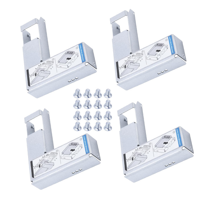 Pack-4 2.5" 9W8C4 Y004G SSD Adapter Bracket for DELL 3.5" F238F G302D X968D F9541 SAS SATA Hard Drive Caddy Tray Enclosure with Screws 4*2.5" 9W8C4 Y004G