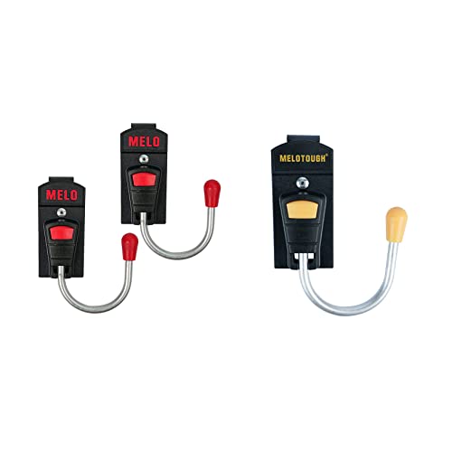 MELOTOUGH Tool Holster Cordless Drill Holster/Hook Single Unit (Red 2pcs and Yellow 1pcs)