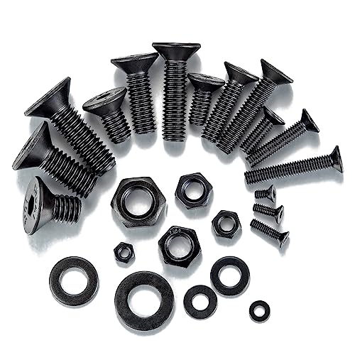1310 Pcs M2 M3 M4 M5 M6 Hex Flat Head Screws for Home Fixation&Repairs X16-1310 M2 M3 M4 M5 M6 Flat Head Cap