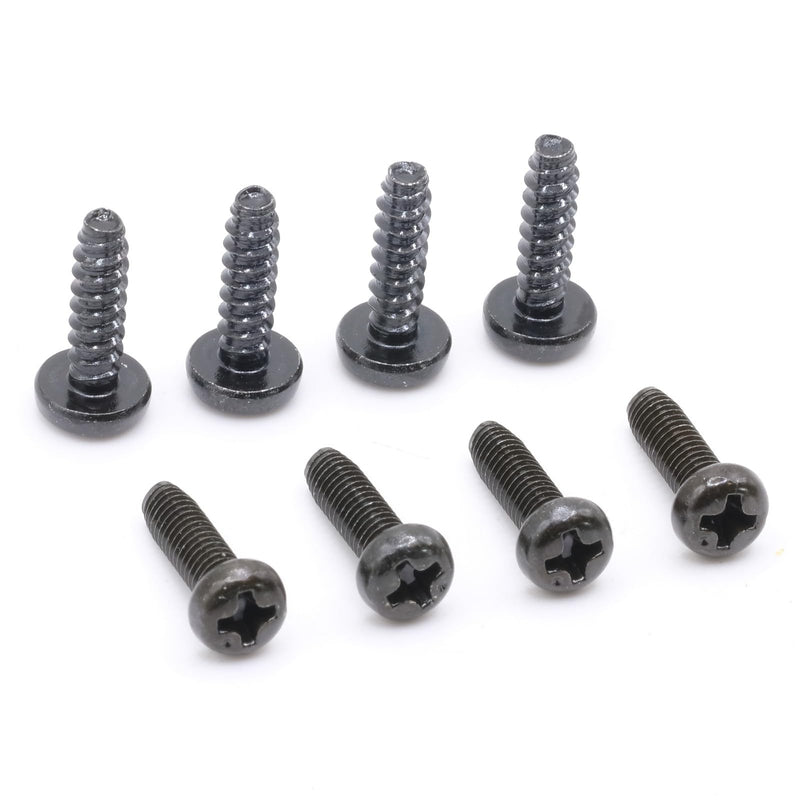 ReplacementScrews M4 14mm (M4XL14) TV Stand Screws Compatible with Many Samsung TVs - Both Machine and Self Tapping Sets Included - 8 TV Legs/Base/Feet Screws