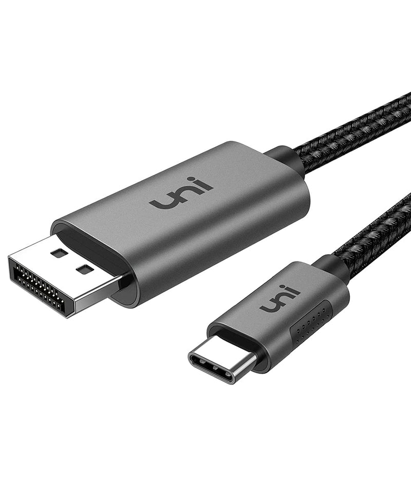 uni USB C to DisplayPort Cable for Home Office (4K@60Hz, 2K@165Hz), Sturdy Aluminum USB Type-C to DisplayPort Cable [Thunderbolt 3/4 Compatible] for MacBook Pro/Air, iPad Pro/Air 2022, XPS 1 3 FT