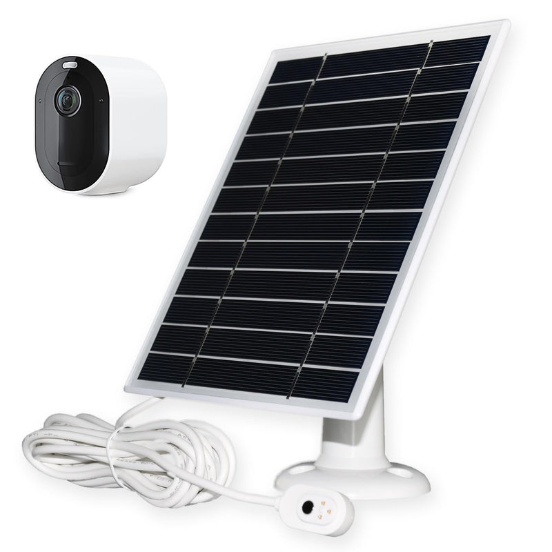 KAROTTO Solar Panel Charger for Arlo Camera,Solar Charger for Arlo Pro 4,Arlo Pro 3,Pro 5S 2K,Ultra 2,Ultra, Arlo Security Camera System -1PACK White