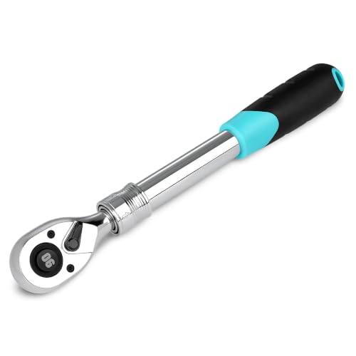 DURATECH 1/2-Inch Extendable Ratchet, 90-Tooth Quick-release Ratchet Wrench 1/2"