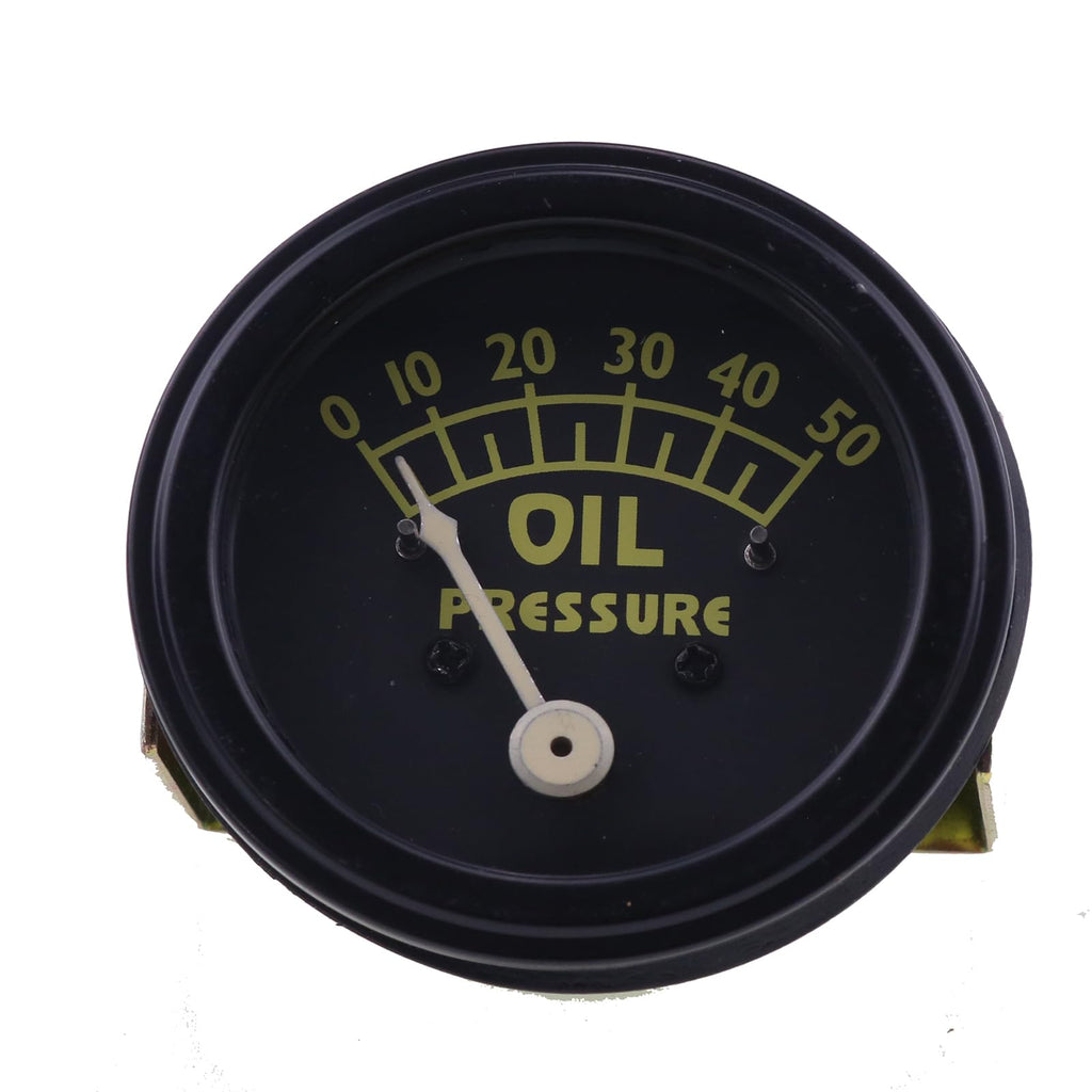 IEQFUE 9N9273A 70228719 Oil Pressure Gauge (50lb) Compatible with Ford Tractors 8N 9N 2N Allis Chalmers D10 D12 D14 D15 D17