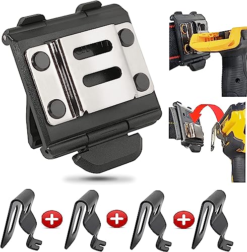 Magnetic Tool Holder, Bundles Tape Measure Holder, 4 dewalt Belt Clips