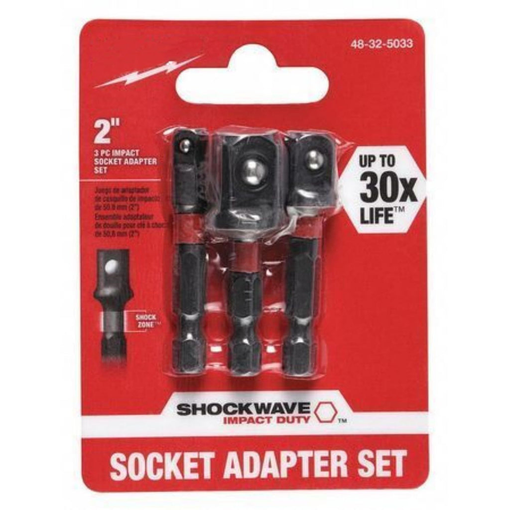 for Milwaukee Tool 48-32-5033 Shockwave Impact Hex Shank Socket Adapter Set