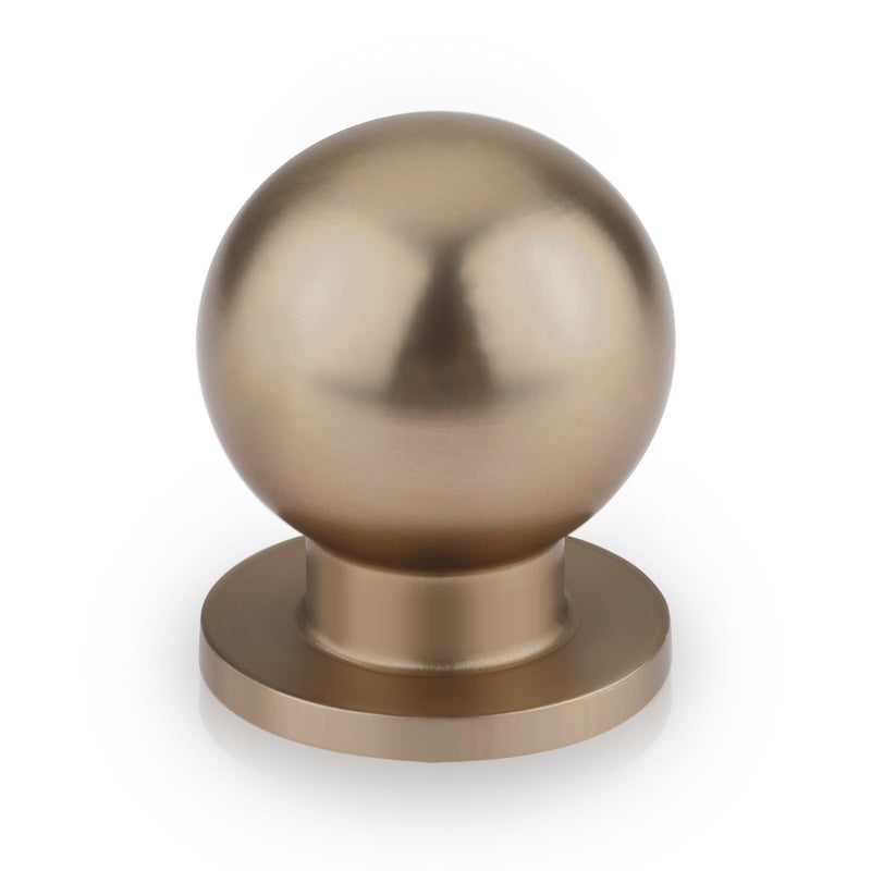 Haliwu 10 Pack Champagne Bronze Cabinet Knobs Kitchen Cabinet Knobs Round Drawer Pulls for Bathroom Kitchen Bedroom Champagne Bronze Round