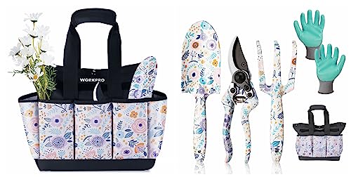 WORKPRO Garden Tool Bag and WORKPRO 5PCS Garden Tool Set