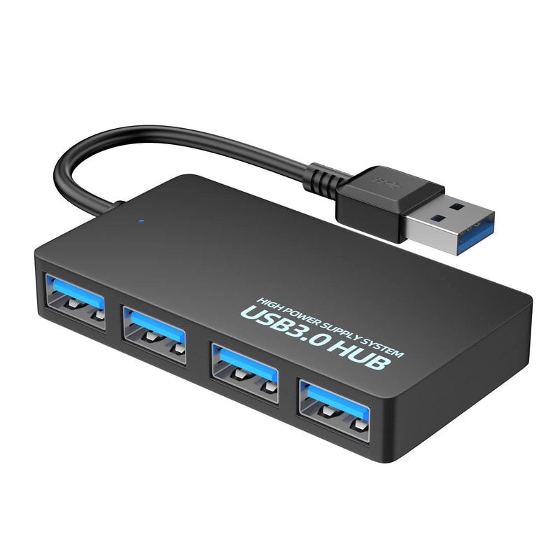 Slim USB 3.0 +2.0 Hub Distributor 4 Port Super Speed Data HUB Adapter, USB Splitter USB Expander for Notebook Laptop PC