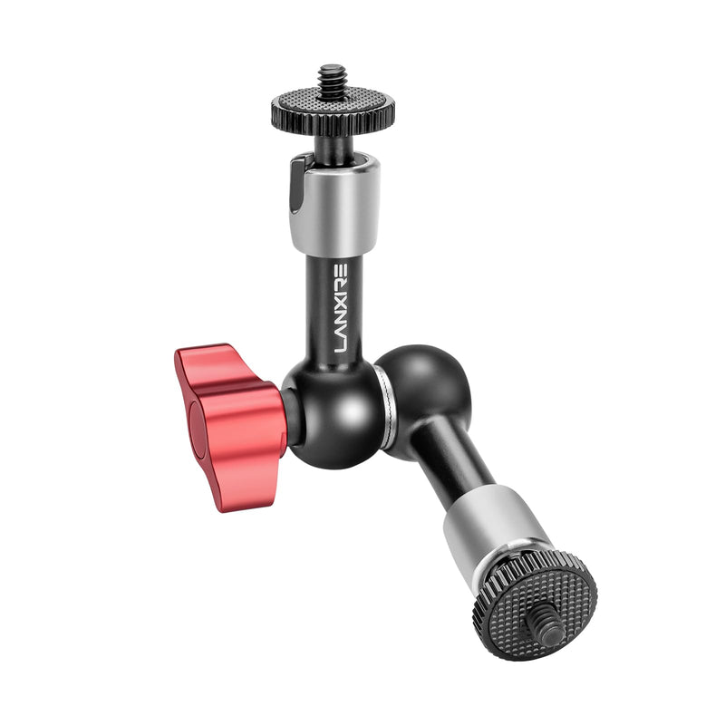 5.6”/14.3cm Adjustable Friction Magic Arm with 1/4" Screw - Compatible with Camera Cage, Flash/LED Light/Microphone/Monitor/SuperClip - Max Load 4.4lb/2kg