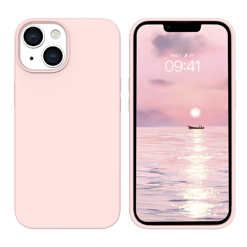 BENTOBEN iPhone 14 Plus Case, iPhone 14 Plus Phone Case, Women Men Slim Fit Liquid Silicone Soft Gel Rubber Anti-Scratch Shockproof Phone Cover with Microfiber Lining for iPhone 14 Plus 6.7", Pink T027-Pink