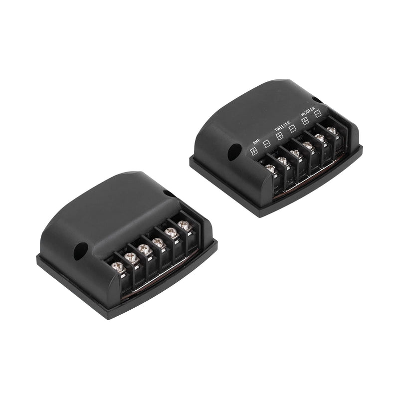 Audio Crossover, Speaker Crossover, Subwoofer Crossover Car Audio, 2pcs Universal 2 Way Speaker Frequency Divider High Frequency Capacitors for Speaker for Car