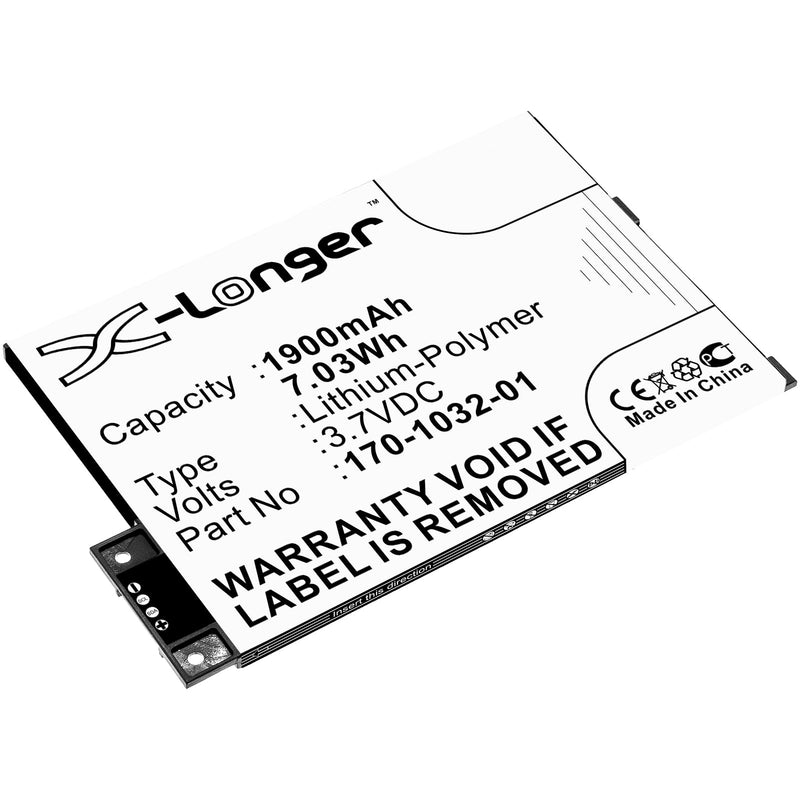 TAWUZUOR Replacement Battery for S11GTSF01A GP-S10-346392-0100 170-1032-01 170-1032-00 K 3 3.7V 1900MAH