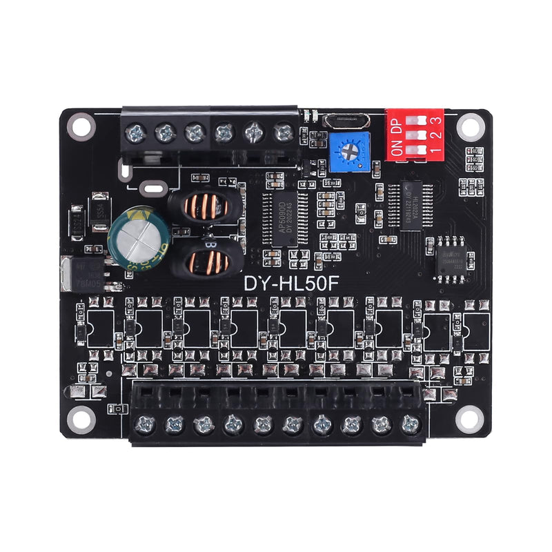 60W Voice Playback Module, PEMENOL DC 9-24V High Power Music Player Mp3 Trigger Amplifier 64Mbit Flash Storage Sound Board Supprt Sound and Light Alarm 60W Biult-in Storage