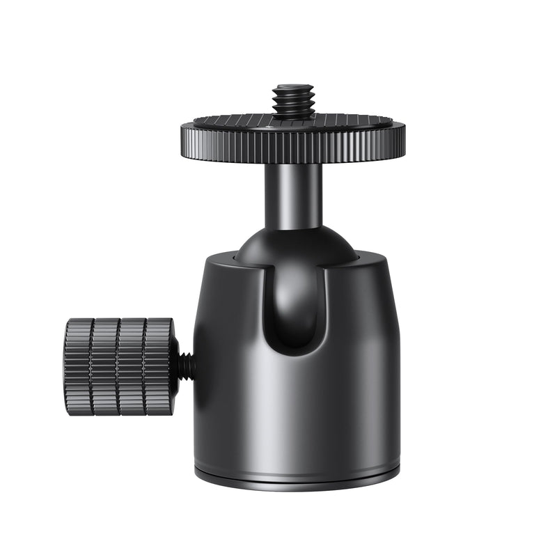 elitehood Tripod Head Accessory, Ball Head with 1/4 Hot Shoe Adapter, 360° Rotatable Ball Head for Phone Tripod Stand