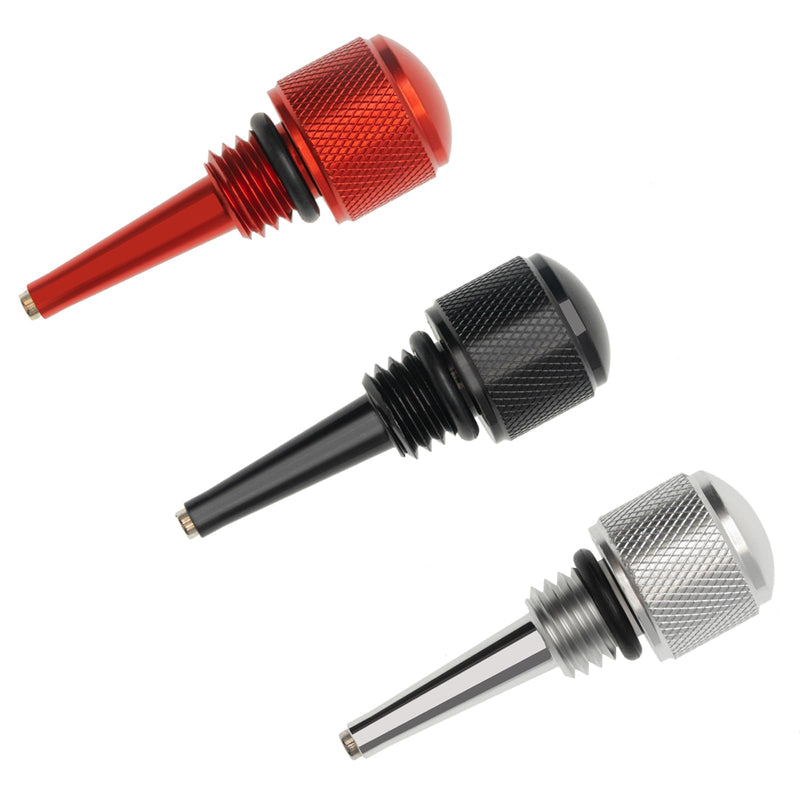 Set of 3 Replacement for 55201 Magnetic Oil Dipstick for Inverter Generator with O Ring,Compatible with Predator/Wen/Yamaha（Red、Black、Silver） (3, Silver & Red & Black, M18)