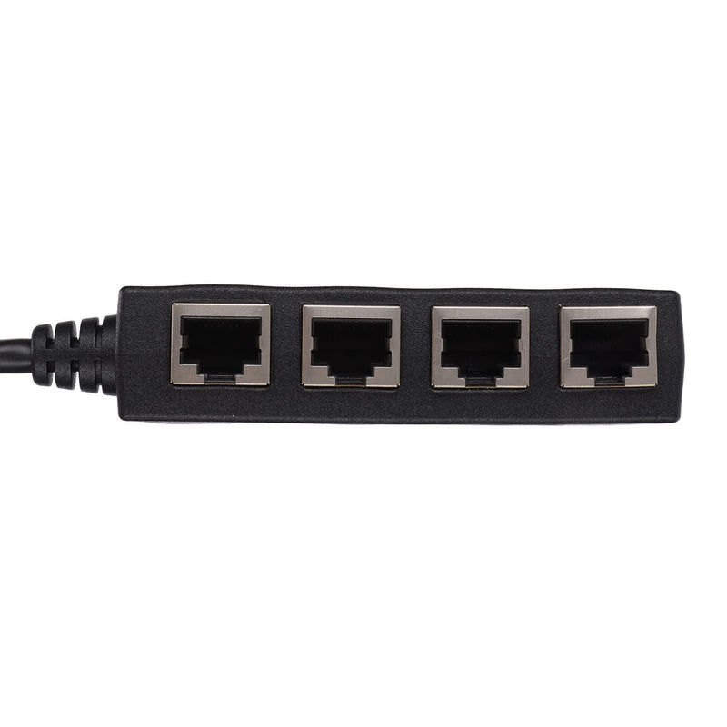 RJ45 Splitter Adapter, RJ45 Ethernet Splitter Cable,1 Male to 4 Female Ethernet Splitter Adapter Cable, CAT7 Network Cable Suitable for All Networks, Homes and Offices, and All Broadband Connections