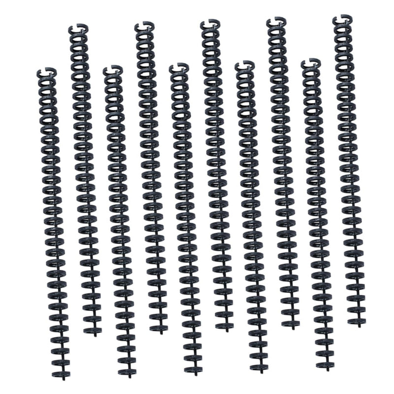 10Pcs Colorful Plastic Binding Coils Spiral Notebook Spines for Loose-Leaf Notebooks Eye-catching Comb Bindings Easy to Use for DIY Projects