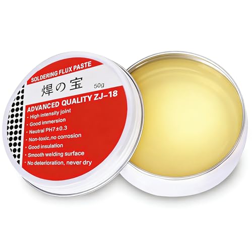 Solder paste, solder grease, flux soldering, solder paste, net weight 50 g | Soldering Flux, Soldering Flux, Solder Grease Flux, for Gold, Copper, Iron, Tin, Instruments, Mechanics