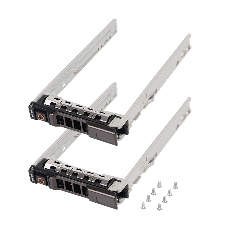 2 Pack Hard Drive Caddy 8FKXC 08FKXC SSD Mount 2.5" HDD Holder with Mounting Screws Hard Drive Bracket Compatible for Dell PowerEdge R610 R620 R710 T710 R720 R815 R820 R630 T630 R730 2 Pack