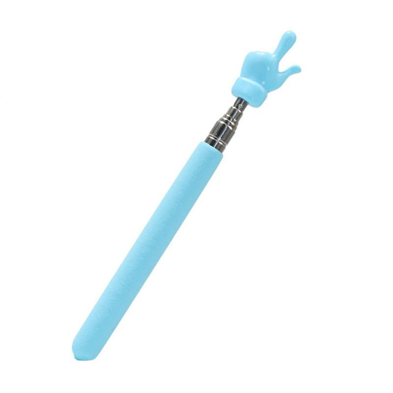 Teacher Pointer Sticks Finger,Pointer for Classroom,Telescoping Hand Pointer, Retractable Classroom Pointer Fingers for Elementary School Kindergarten Teacher,Classroom Supplies (1 PCS, Blue) 1 PCS
