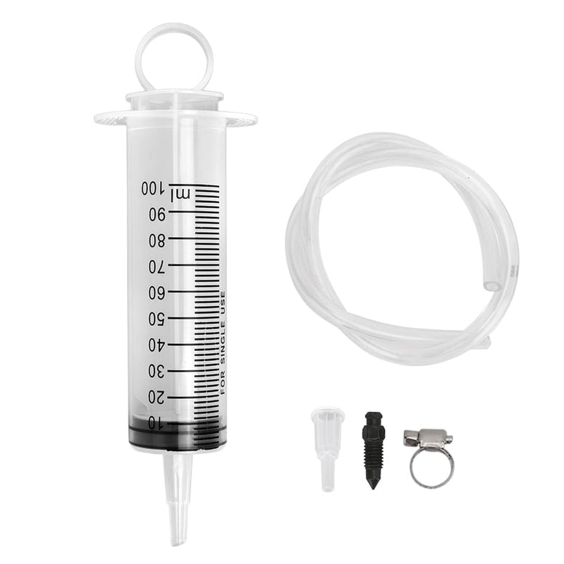 Brake Bleed Kit, Hydraulic Disc Clutches Bleeding Kit 100ML Syringe 50cm Hose Oil Fluid Extractor Bleeder Tool Universal for Motorcycle Motorbikes Scooters Quads Brake System Repair Maintenance