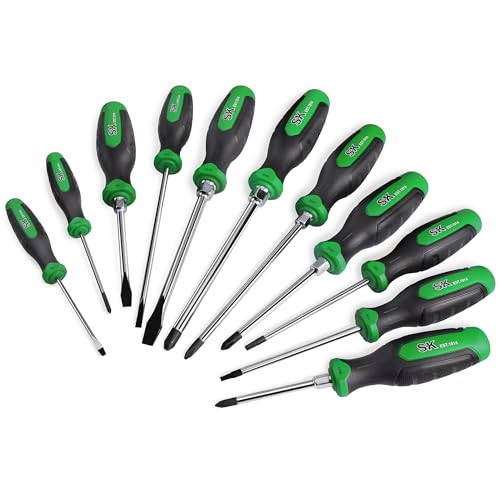 SK 11-Piece Magnetic Screwdriver Set, Slotted/Phillip/Star Screwdrivers 11PC