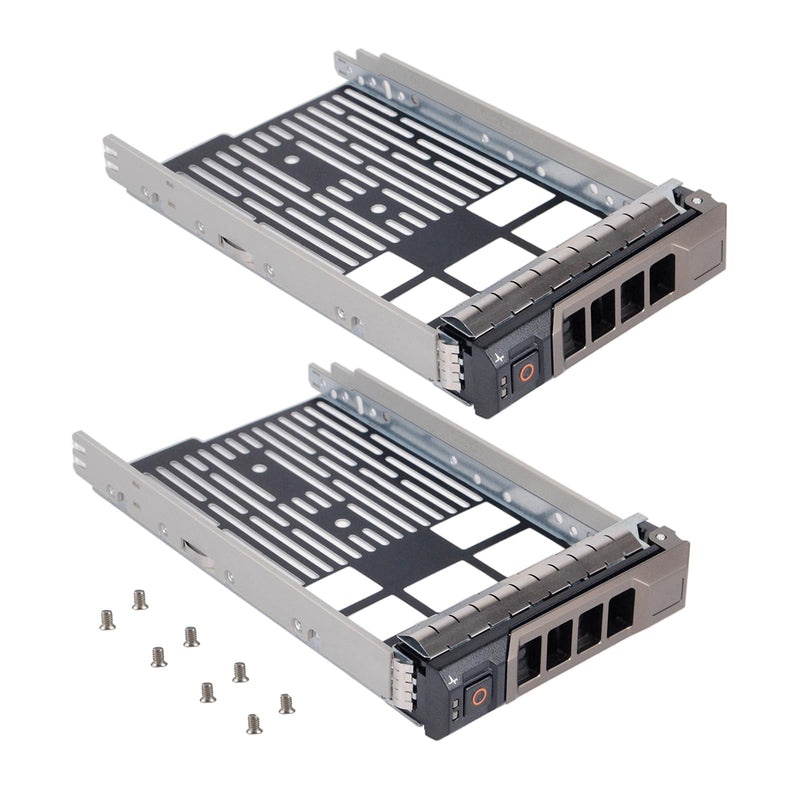 2 Pack Hard Drive Caddy KG1CH 0KG1CH HDD Caddy 3.5 Hard Drive Bracket SSD Tray Compatible with Dell PowerEdge R430 R530 R630 R730 T430 T630 T440 R420 R520 R620 R720 T420 T620 R510 R710 T410 T610 2 PACK
