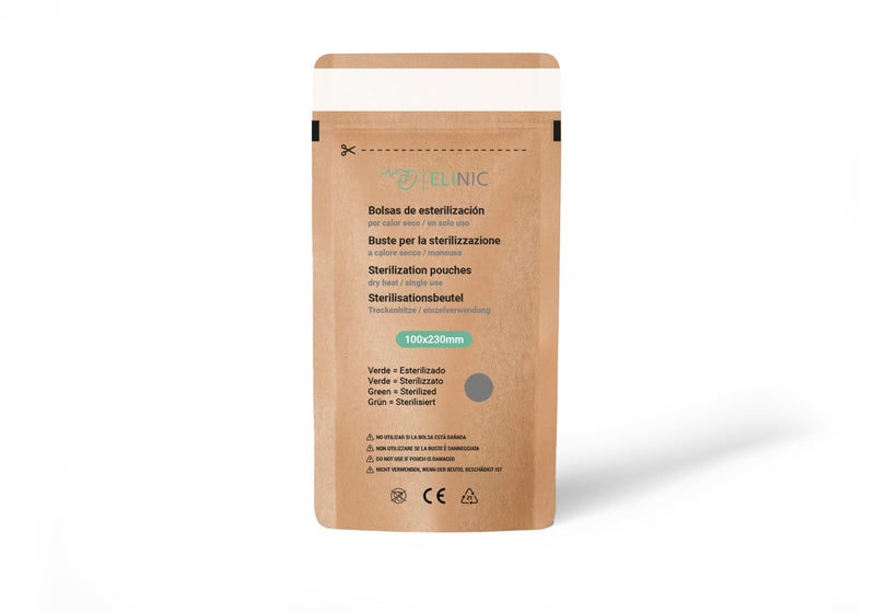 Dry Heat Sterilization Bags - Pack of 100 (100mm x 230mm) 100*230mm