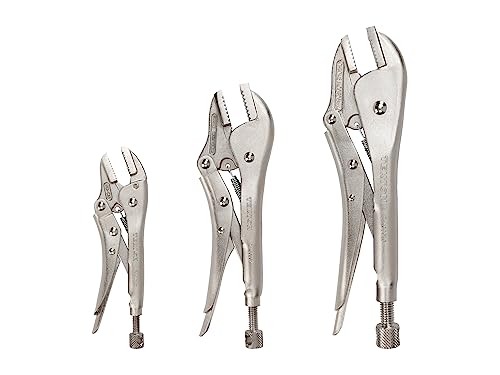 TEKTON Straight Jaw Locking Pliers Set, 3-Piece | PLK90004 3-Piece Set (5, 7, 10 in.)