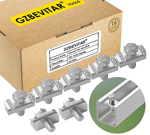 Strut Channel Nut and Bolt - 3/8" x 15/16" for 1-5/8" Strut Channel 16