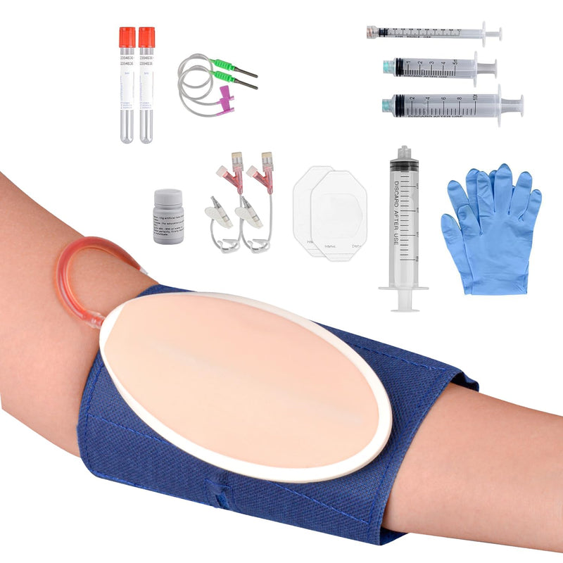 IV Insertion Practice Kit for Nursing Students, IV Nurse Starter Kit, Vein Puncture Kit for Injection Training