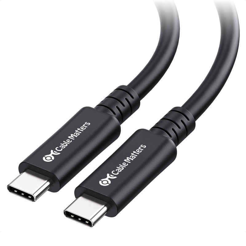 Cable Matters 20Gbps Long USB 4 Cable - 9.8ft, Supports Up to [8K@30Hz / 4K@120Hz Video, 240W Charging, 20Gbps Data Transfer] USB4 Cable Compatible with Thunderbolt 4, MacBook, XPS, Surface Pro 9.8 Feet