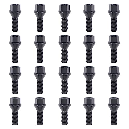 MOTOKU Set of 20 M12 X 1.5 Wheel Lug Bolts Nuts Studs 12mm X1.5mm