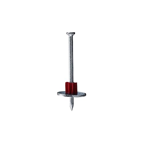 Freeman Single Concrete Drive Pins with Washers | 2-1/2" | Galvanized Steel | 100 Count | Indoor and Outdoor | Compatible with Freeman, Ramset, and Hilti Style Nailers | CNDPNW25 2-1/2"