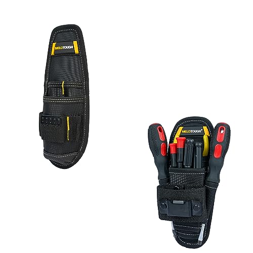MELOTOUGH 1 PCS Small Tool Pouch with Belt Clip with Hammer Holder + 1PCS,Small Tool Holder Pouch, Min Work Organizer Tool Holster and Knife Holder