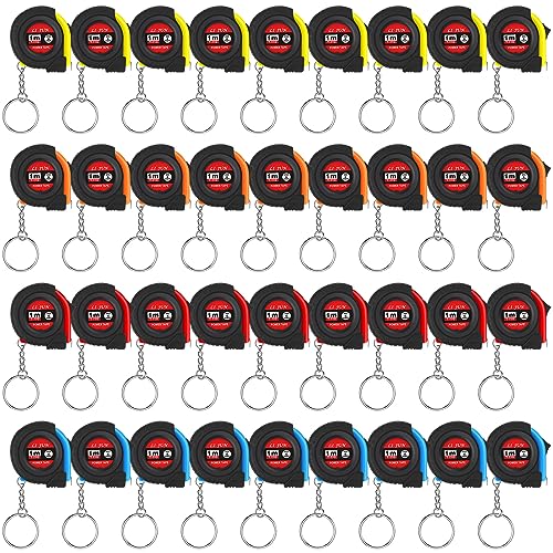 Copkim 36 Pcs Father's Day Dad Gifts Mini Tape Measure Keychain Bulk