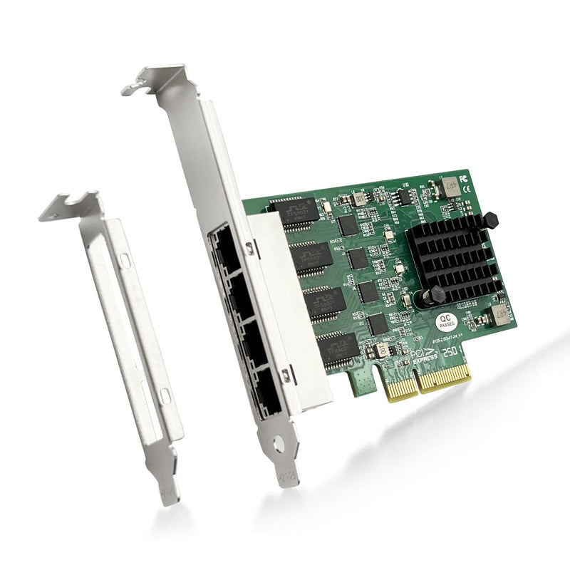 ipolex 2.5G Ethernet Card 4 Port NIC Network Adapter Realtek RTL8125BG Controller, Quad RJ-45 Port, PCI Express Gigabit Ethernet Card Support Windows/Windows Server/Linux/Ubuntu/Centos/Vmware 2.5G RTL8125 4xRJ45