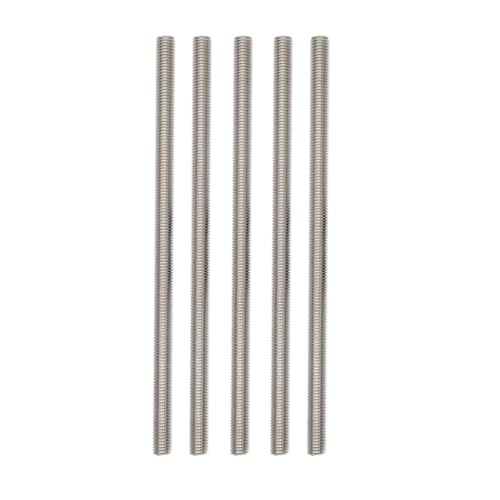 1/2"-13 Fully Threaded Rod Studs 5 Pack 10" Long Threaded Screw 304 Stainless Steel Right Hand Threads All Threaded Rod Studs for Anchor Bolts Clamps Hangers U-Bolts 1/2"-13 x 10"