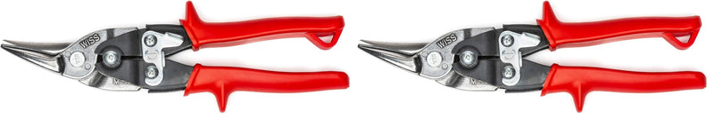 Crescent Wiss 9-3/4" MetalMaster Compound Action Straight and Left Aviation Snips - M1R (Pack of 2) 1 Count (Pack of 2)