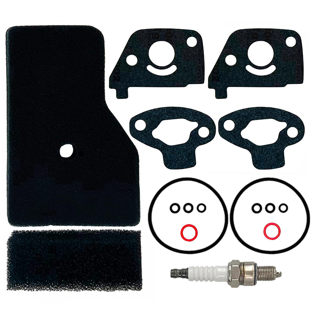 16010-ZM7-D01 Carburetor Bowl Gaskets Set Kit for Honda Generator EB2000I EB2200IT EU2000I EU2200IT GX100 & Maintenance Tune Up Kit with Air Filters, Spark Plug, Mounting Gaskets 2 Packs