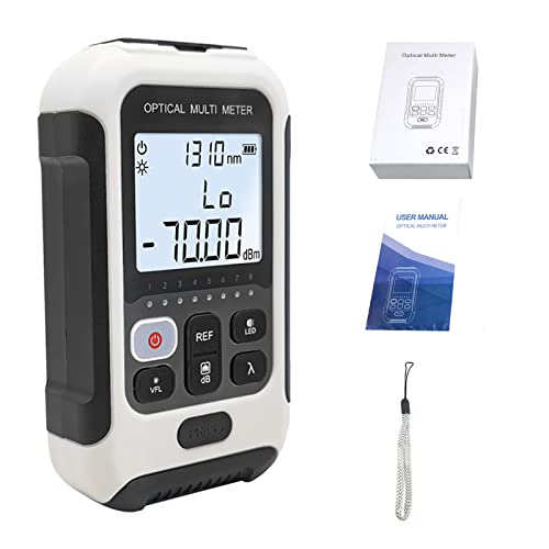 Optical Fiber Power Meter Multifunctional Fiber Optic Cable Tester White Network Cable Tester For Communication Engineering